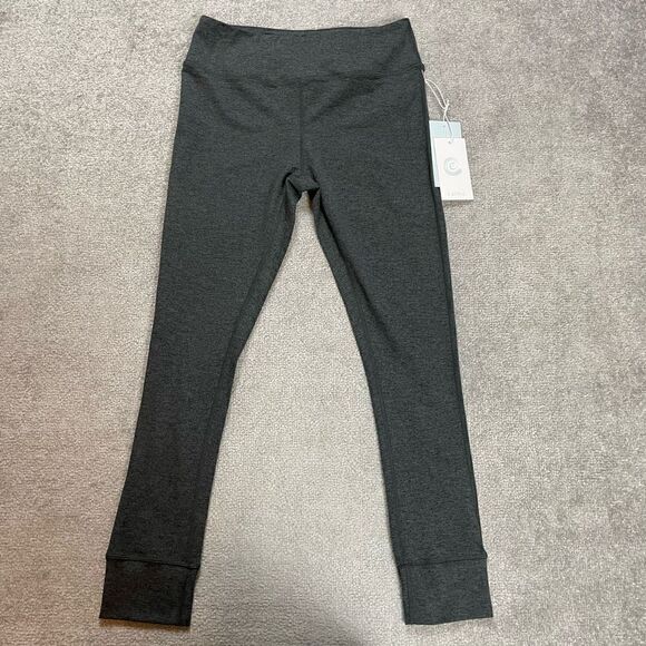 Johnny Was Calme Ease High Rise Space Dye Leggings Size Black $108 NWT - Picture 1 of 8